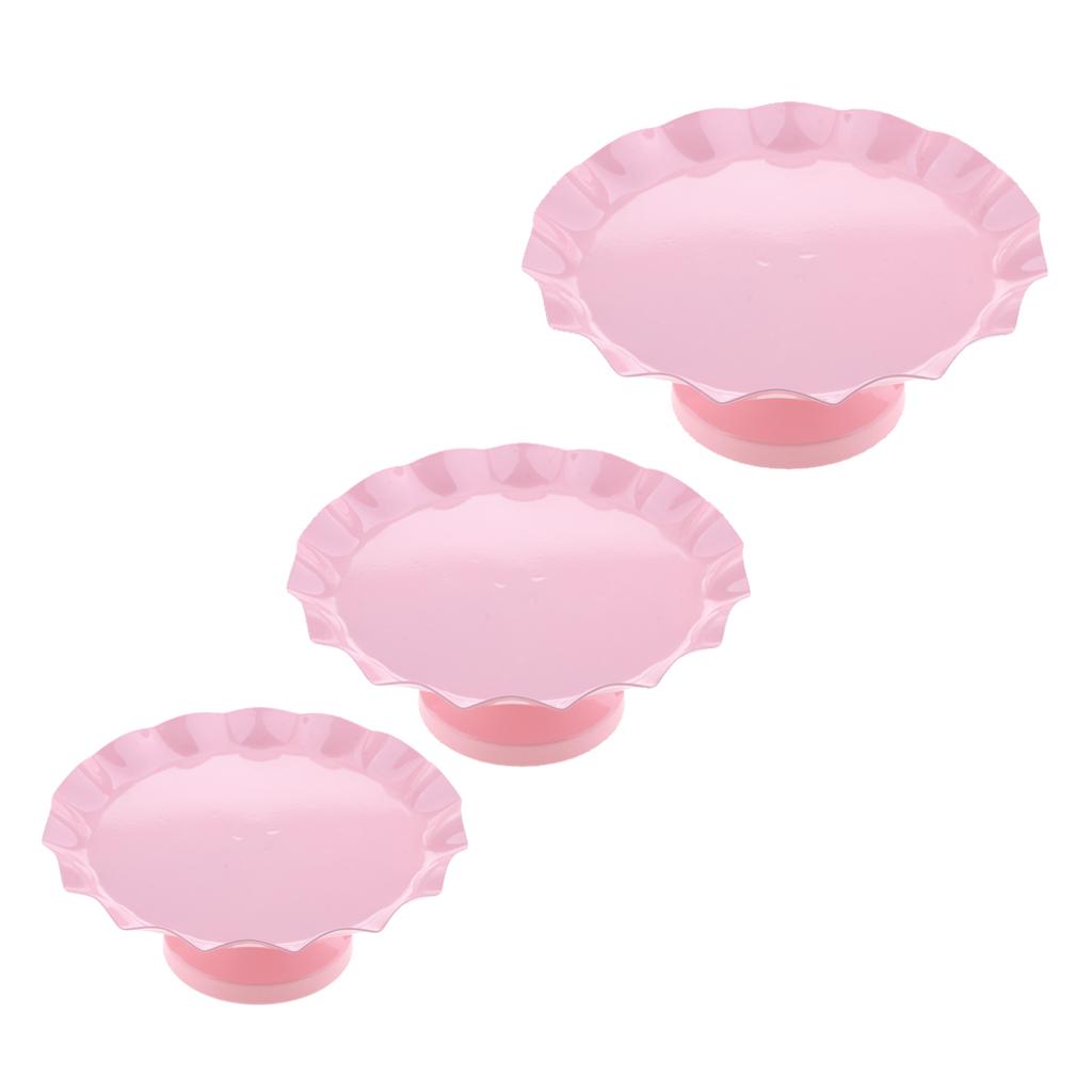 Cake Pan Dessert Table Iron Cake Stand Pink S