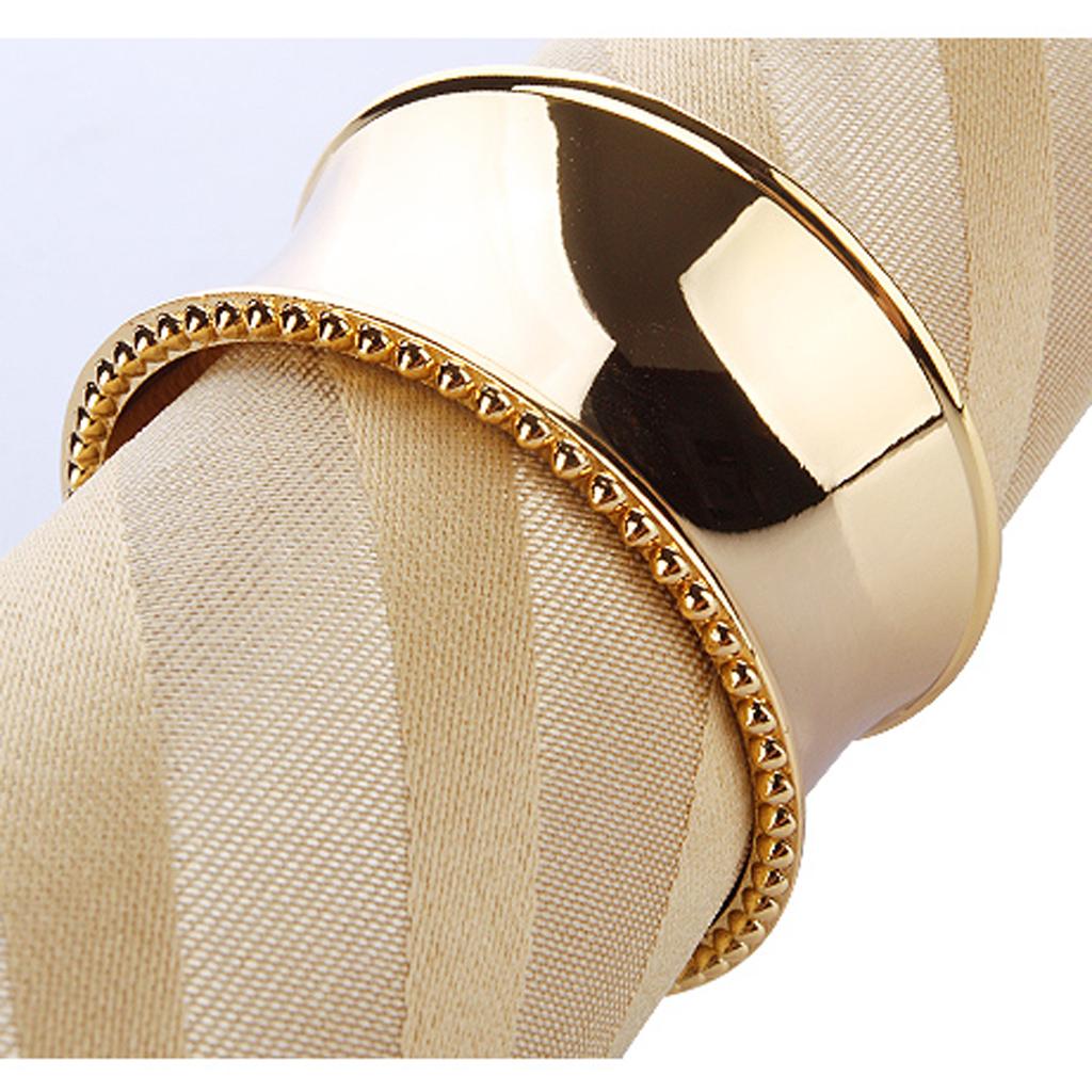 Napkin Serviette Ring Table Adornment for Wedding Party FKD092 Gold