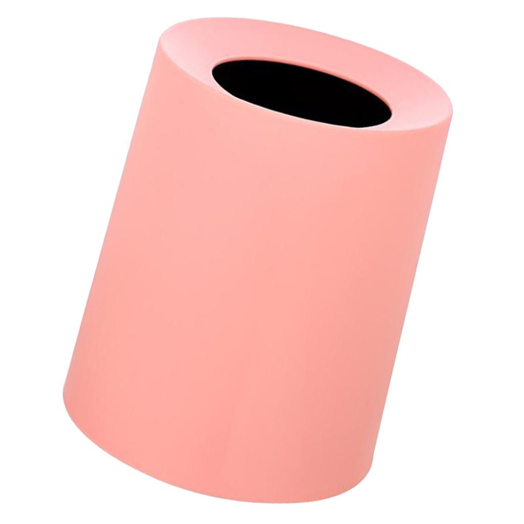 Paper Wastebasket Without Lid Round Decorative Trash Bin Garbage