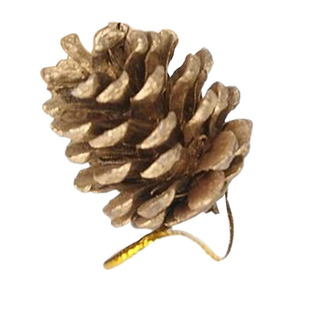 Natural Pinecones Pistachio Pine Cones Ornaments Gift Gold Pine Cone
