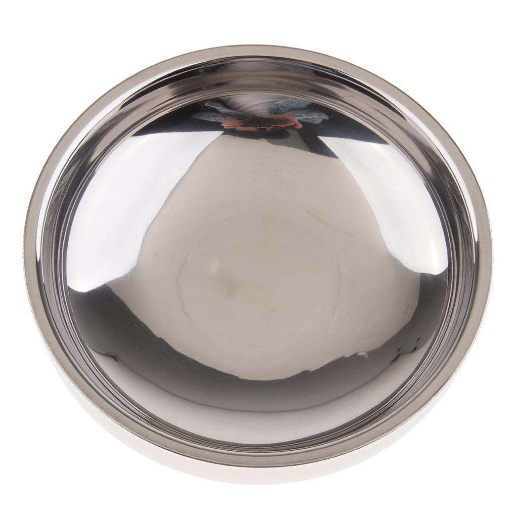 Stainless Steel Double Wall Seasoning Dish Sauce Vinegar Dipping Bowl 14cm