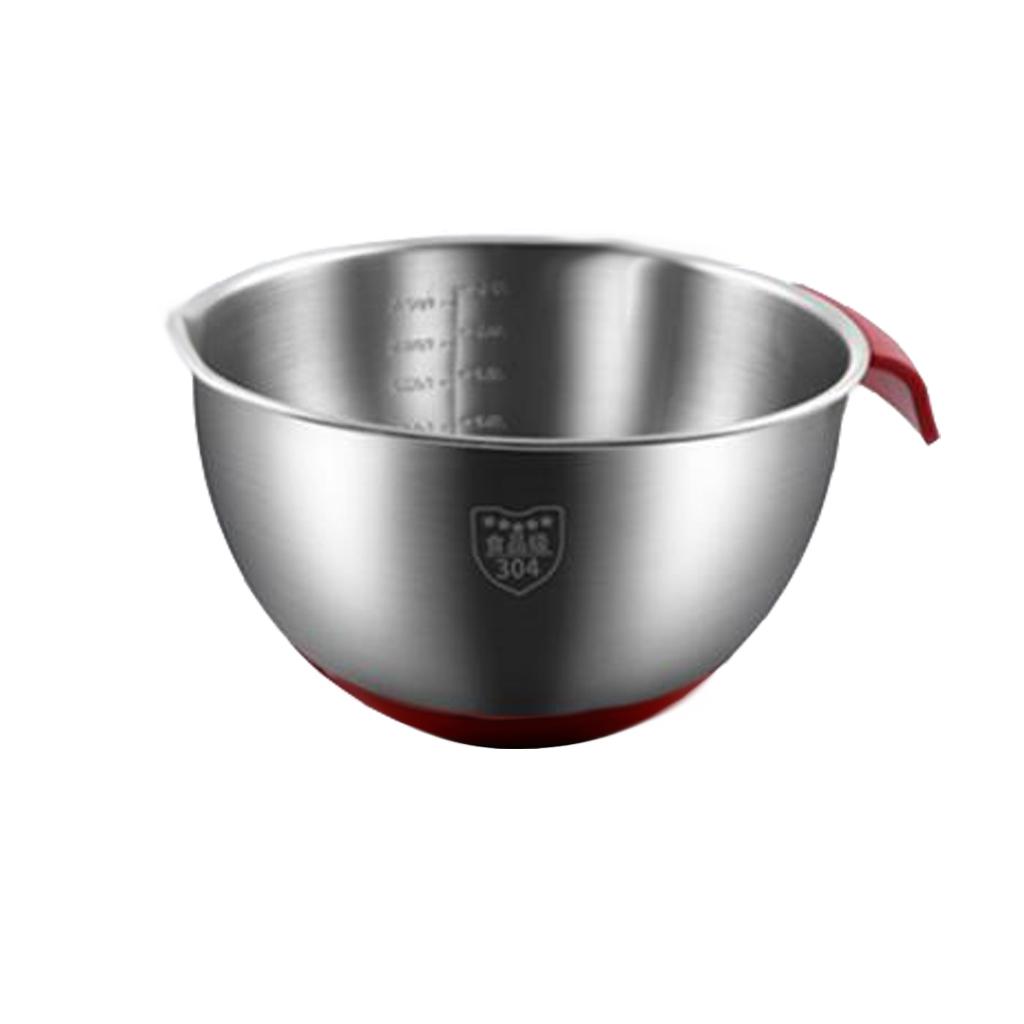 304 Stainless Steel Catering Washing Mixing Bowl 1.2L Bowl