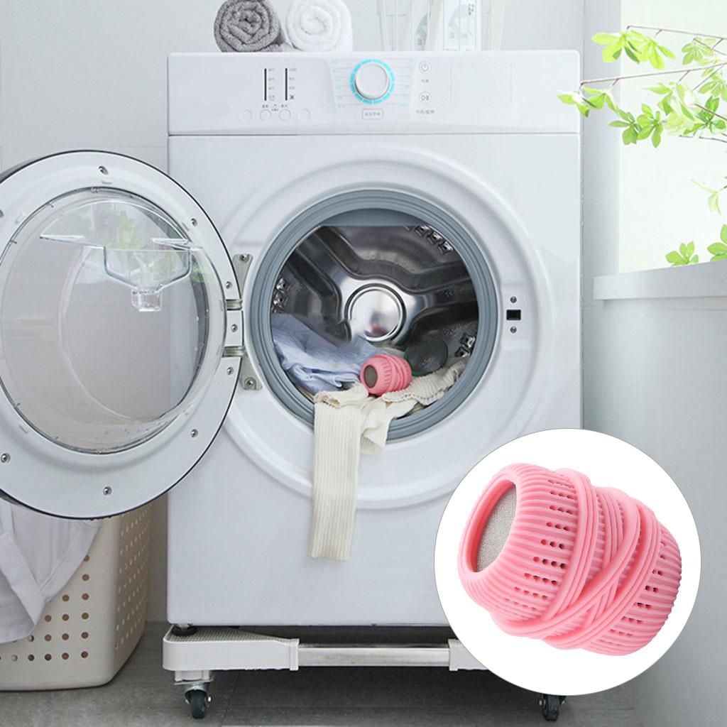 Laundry Ball Reusable Anti Knotting Anti Winding for Washing Machine Clothes Pink