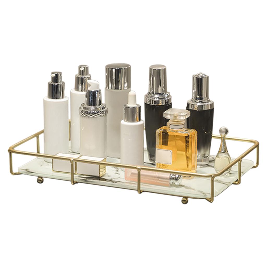 Bathroom Shelf Makeup Organizer Storage Rack for Cosmetic  White Black 