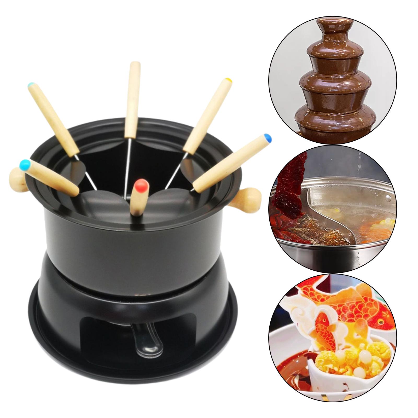 Multifunctional Fondue Maker Set Easy Clean for Chocolate Caramel Home