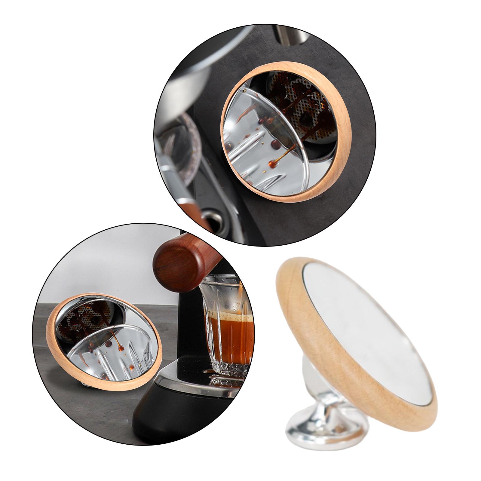 Espresso Lens Reflective Mirror Flow Rate Observation Beech Silver