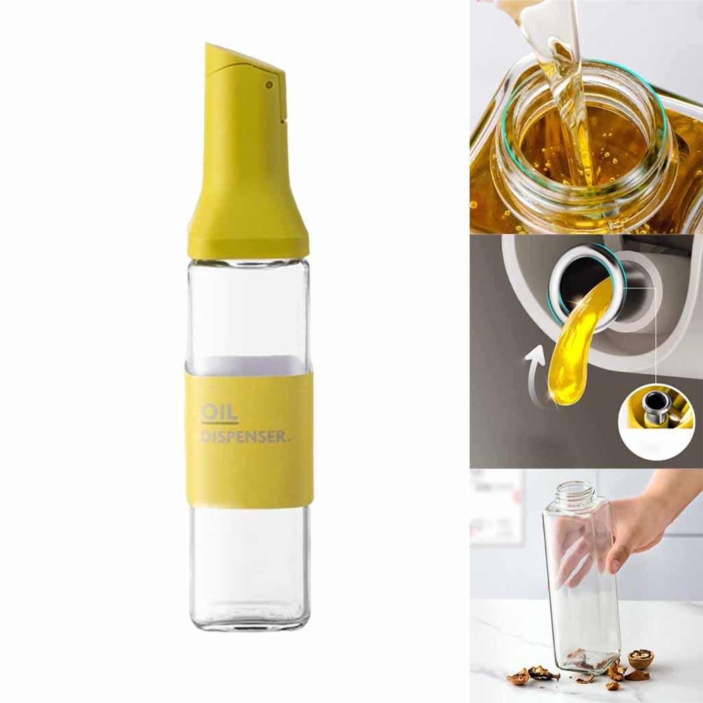 Multifunctional Oil Dispenser Gadget for Barbecue Baking yellow
