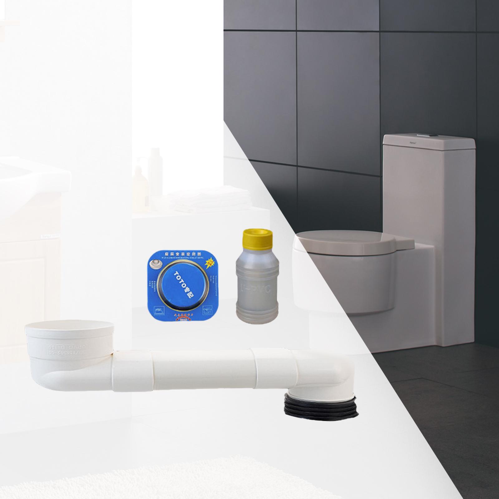 Offset Toilet Flange Repair Extension Drain Pipe Bathroom Sink Closet Flange 60cm