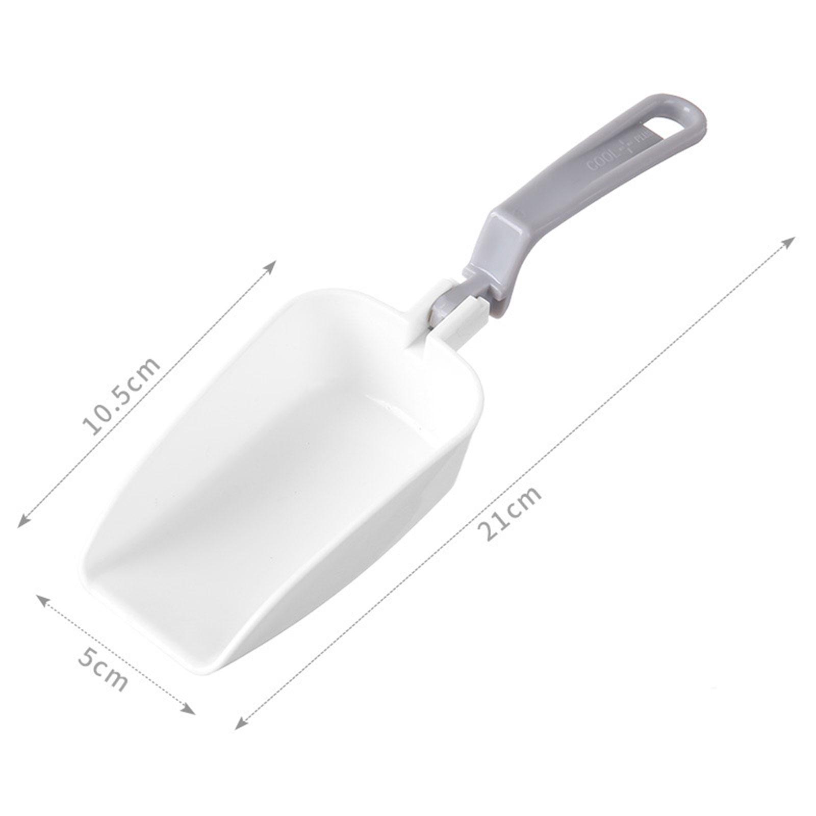 6xIce Cube Scoop Multiuse Snack Scoop for Kitchen Restaurant Pantry Gray