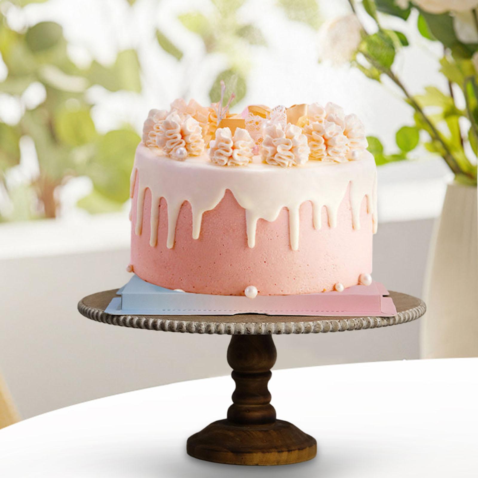 Cake Stand Round Snack Display Serving Tray for Birthday Wedding Anniversary