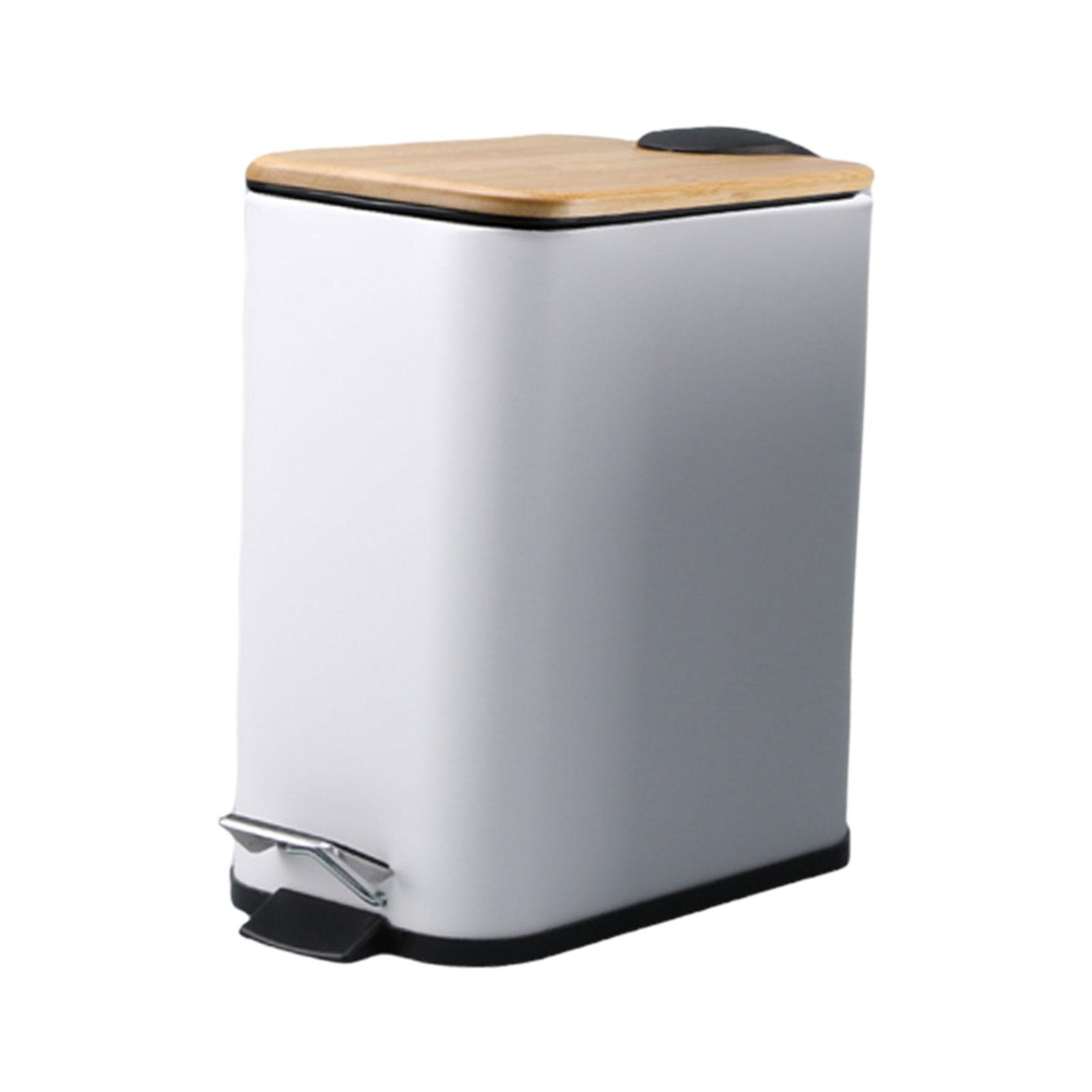 Step Trash Can White