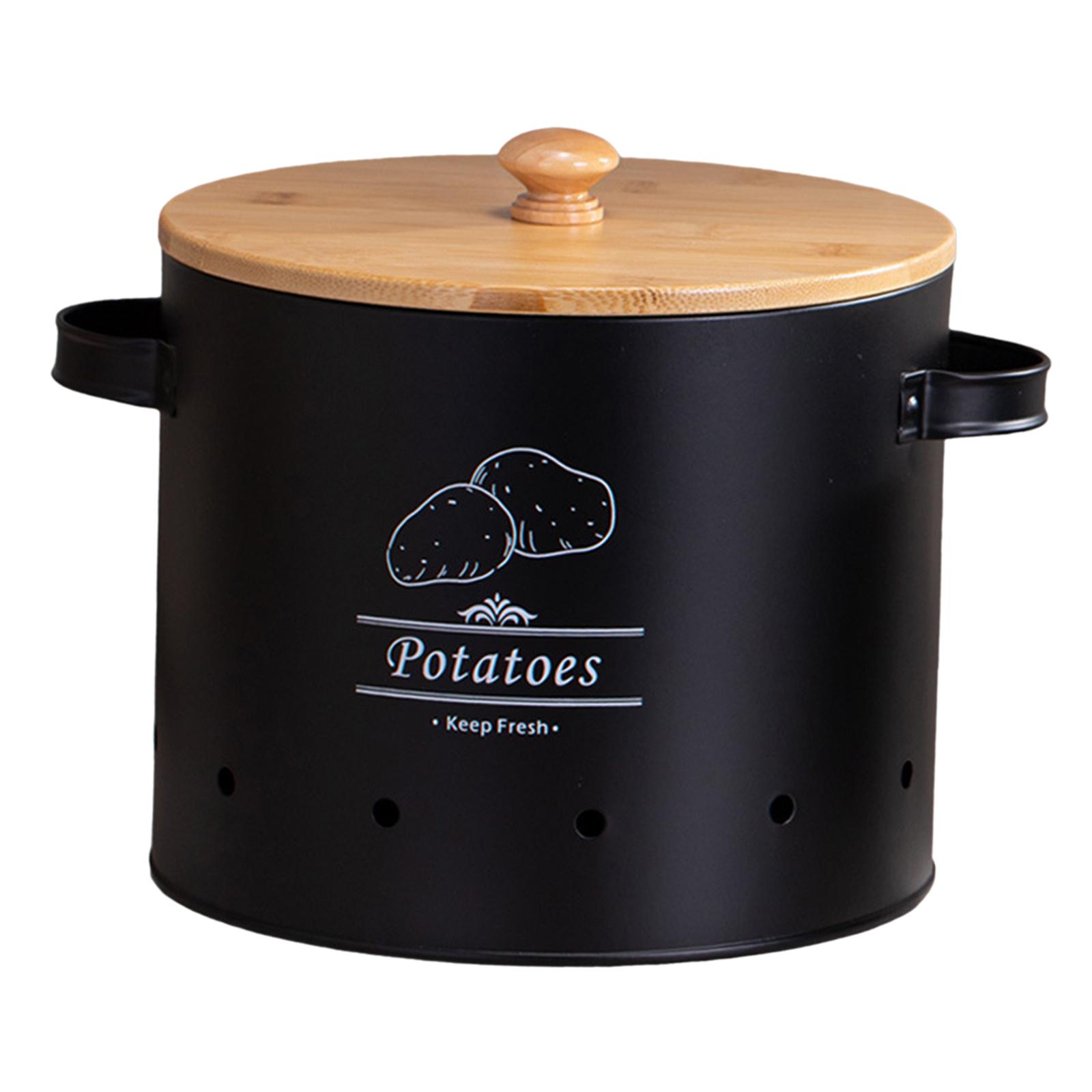 Vegetable Storage Bin Black Large