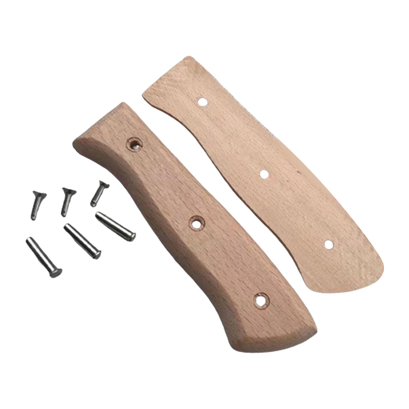 Wood Knife Repair Handle Ergonomic Craft Supply Meat Cutter
