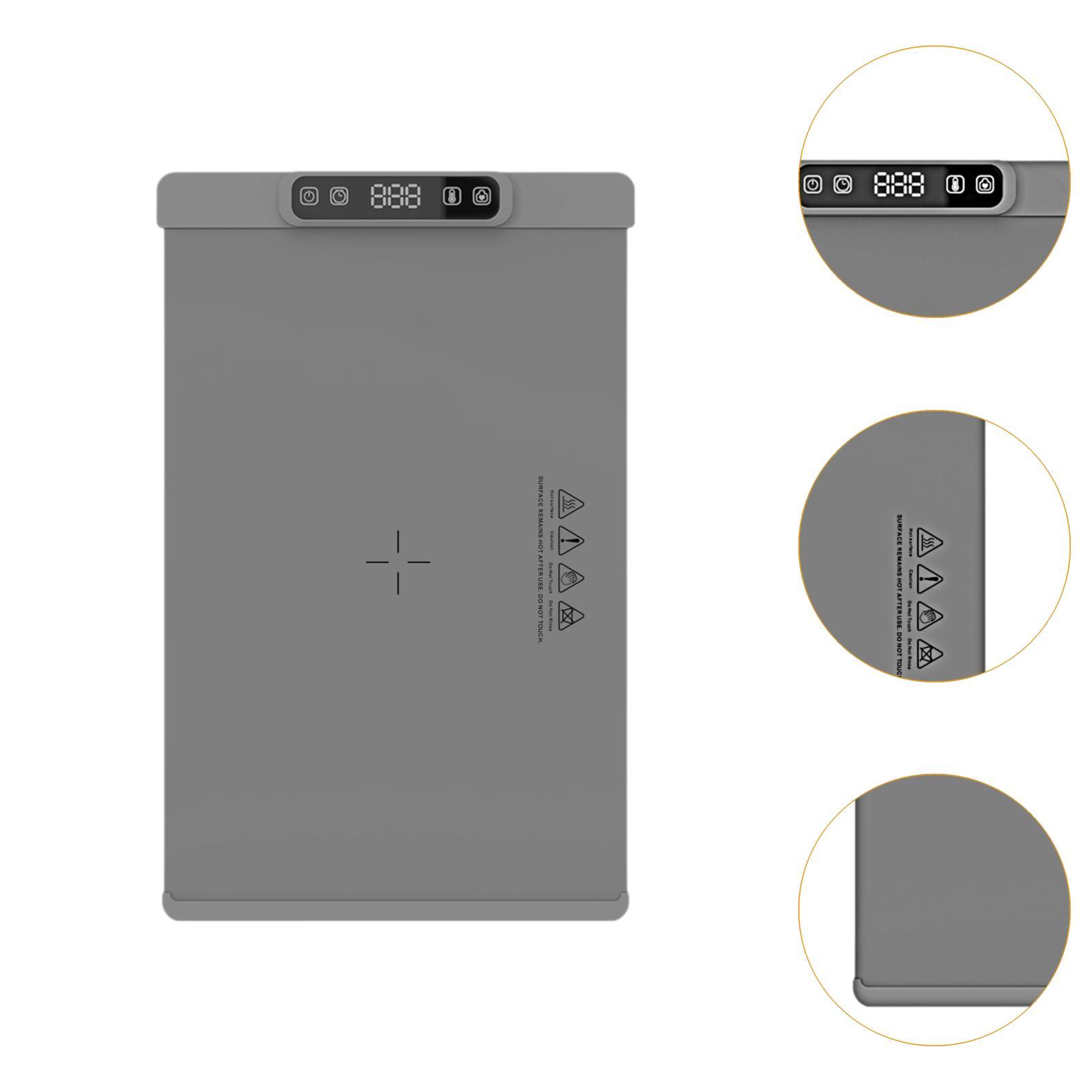 Electric Warming Tray Food Warmer for House Parties Restaurants Housewarming Gray