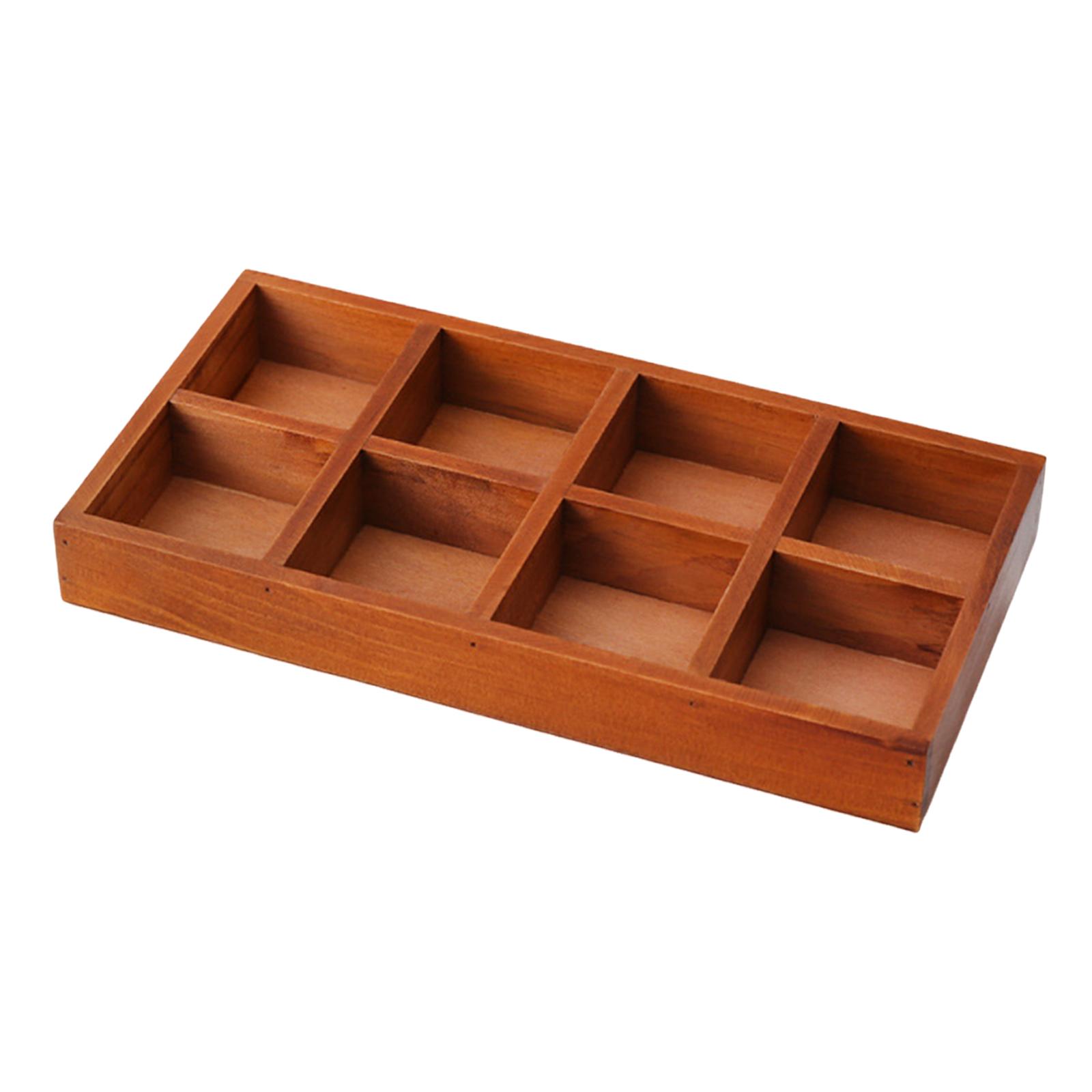 Wooden Divided Storage Tray