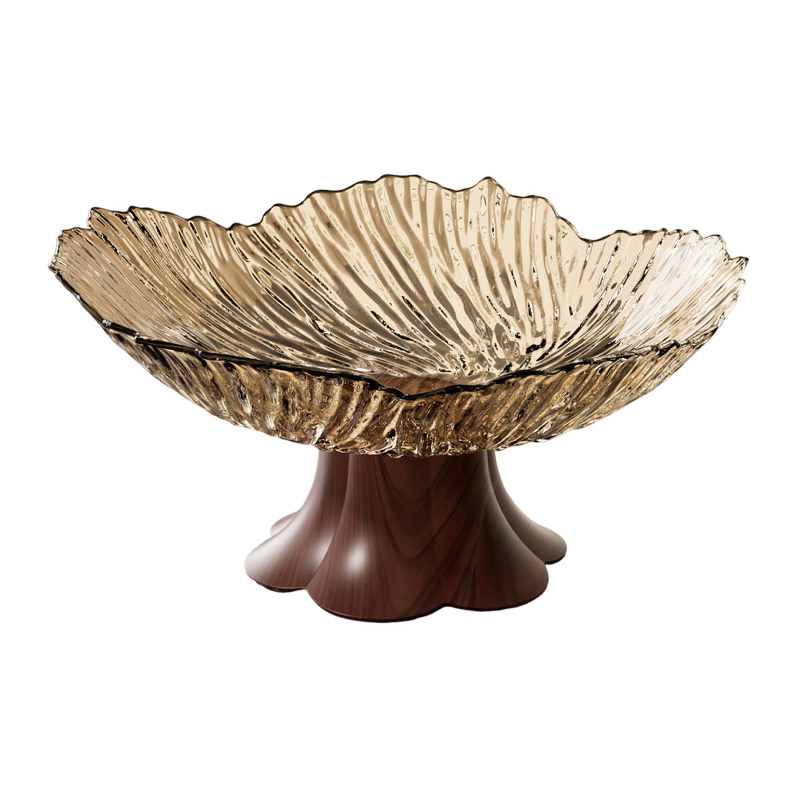 Pedestal Fruit Bowl Gold