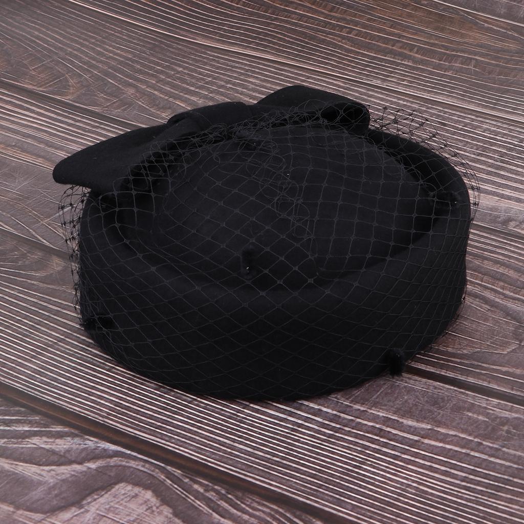 Wool Felt Pillbox Hat