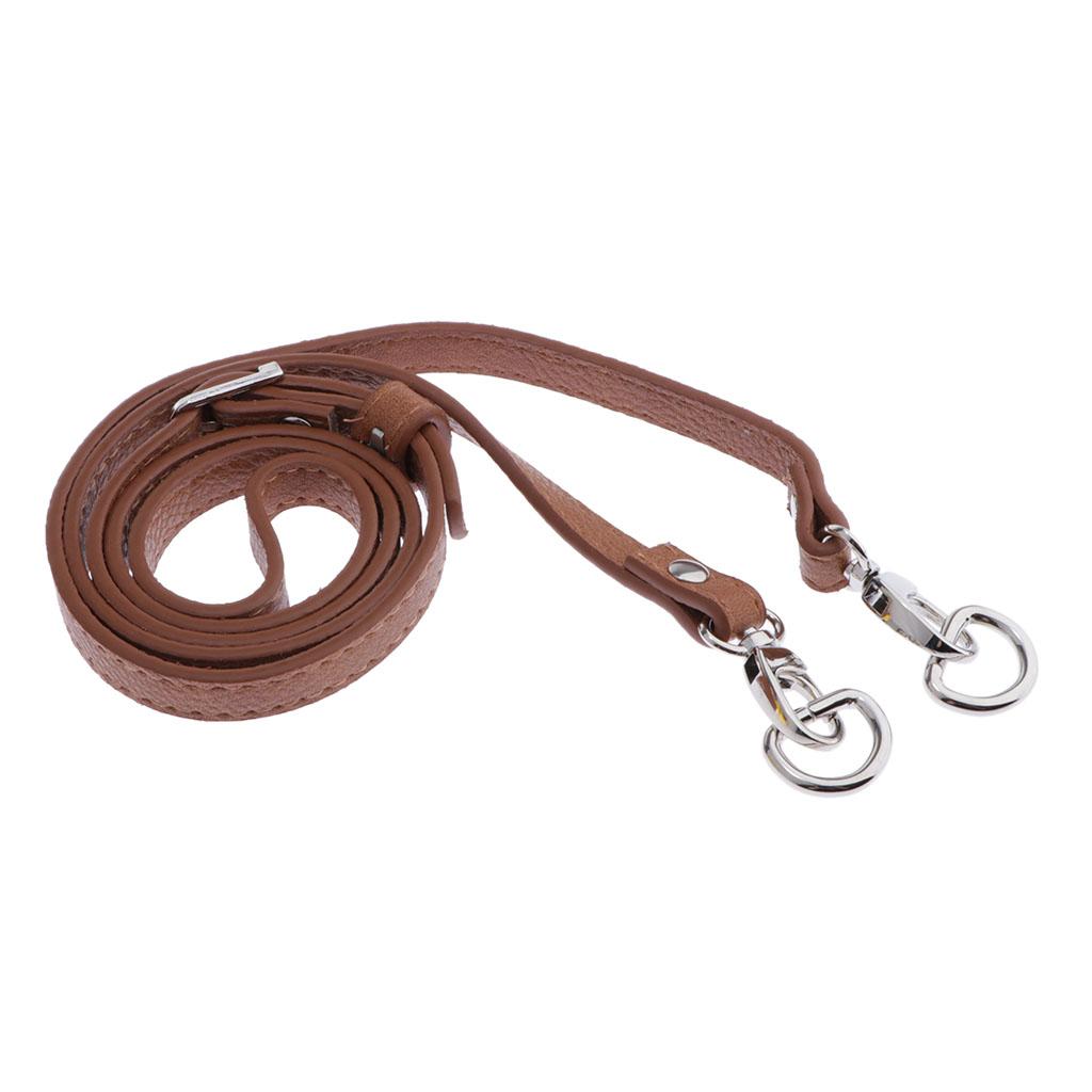2 Pieces Adjustable Leather Bag Strap Replacement for Handbag Making 