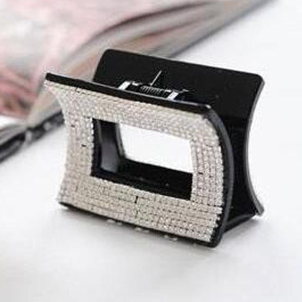 Diamante Hair Claw Clip Black
