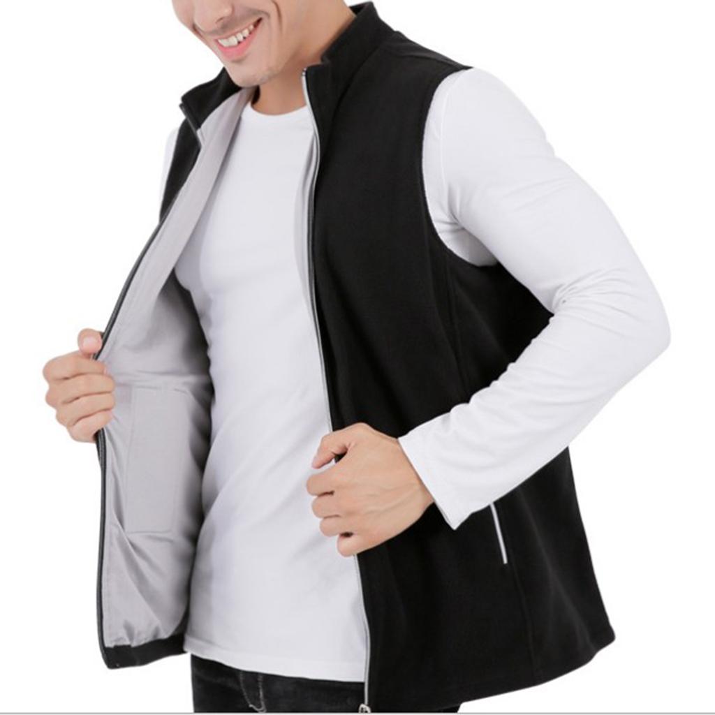 Women Men USB Heated Vest Fleece Lightweight Charging Heating Vest XXXL