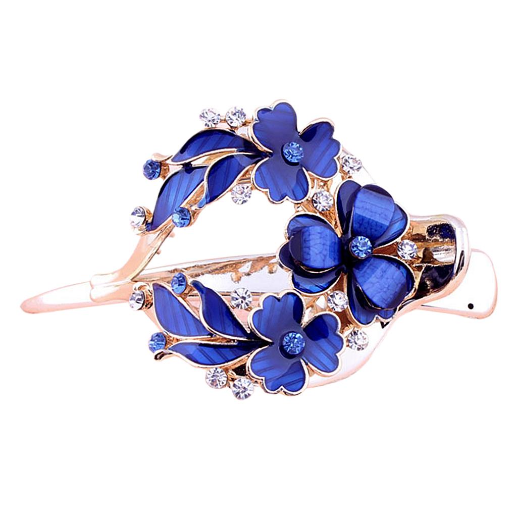 Ladies Hair Clip Jaw Clamp Thick Hair Updo Tools Blue