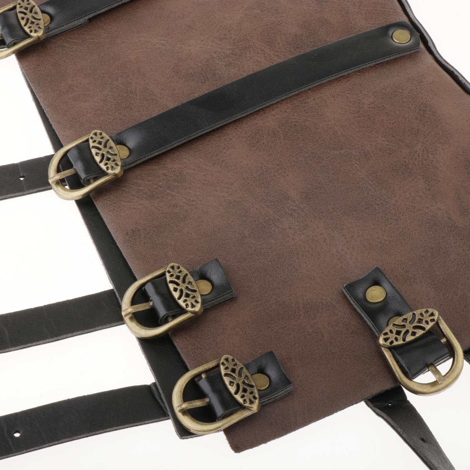 Medieval Boots Shoes Cover Protective Adjustable Pirate Boots Tops Covers Black