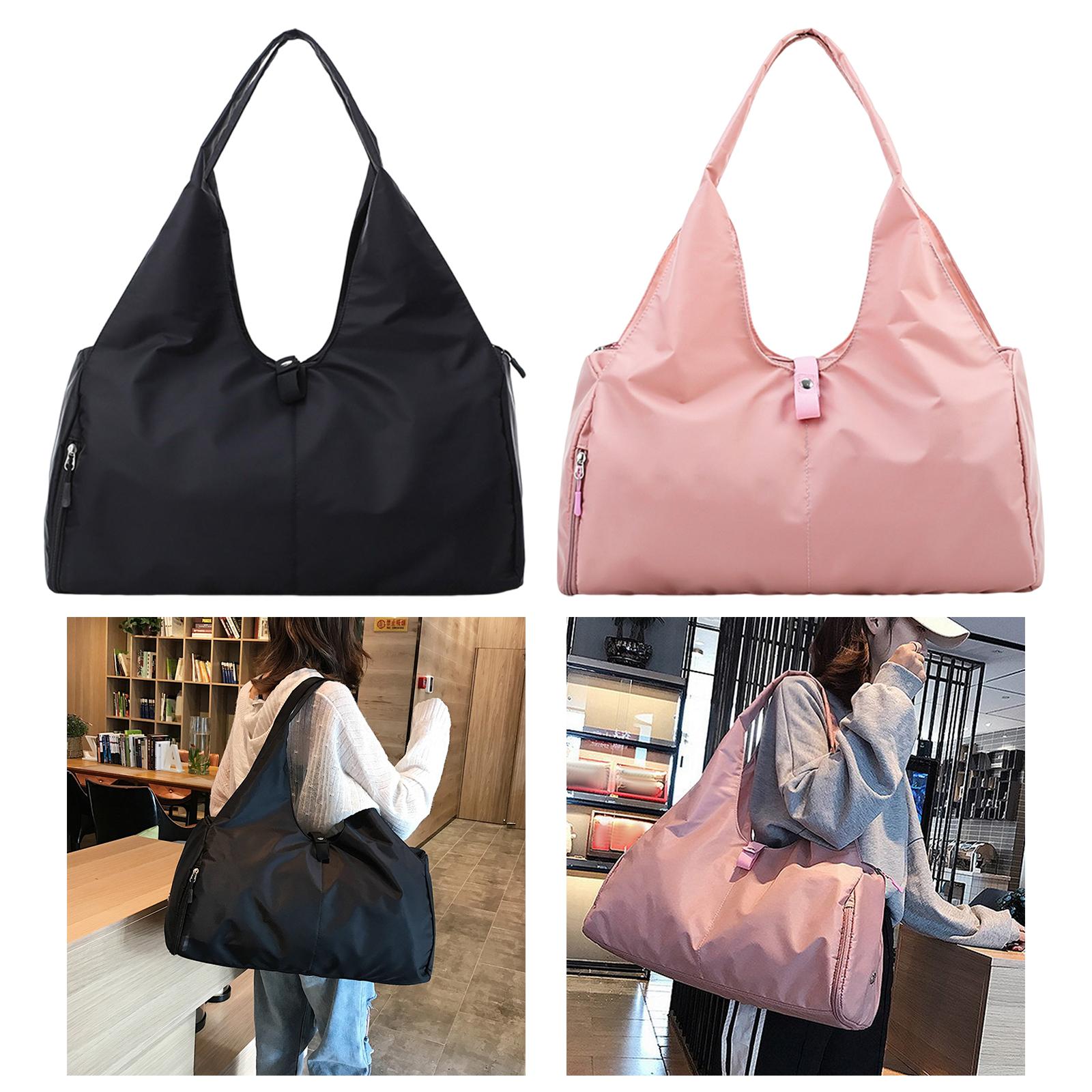 Woman Shoulder Handbag Tote Large Capacity Storage Bag Lightweight Black