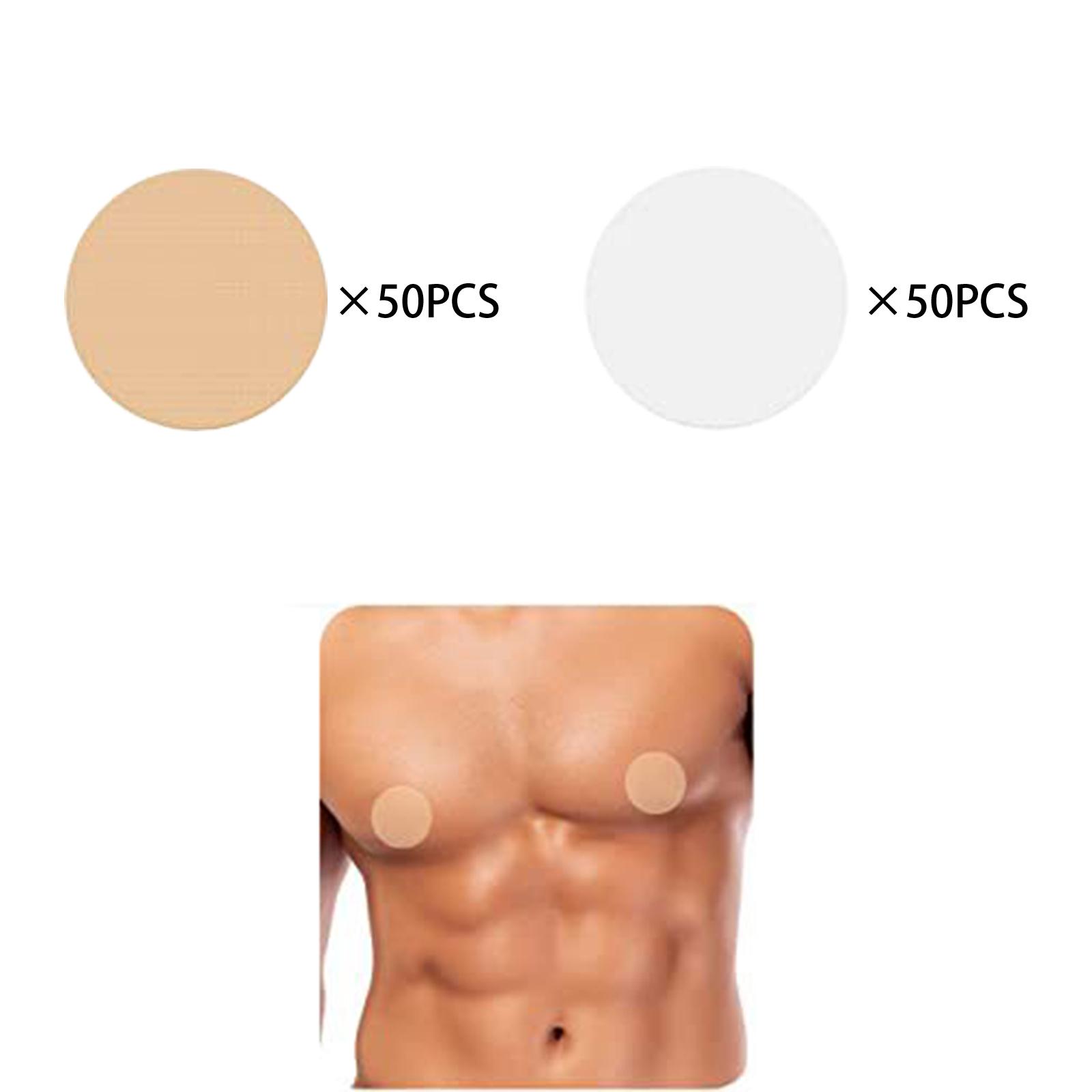 100 Pieces Nipple Covers Nude Invisible Adhesive for Fitness