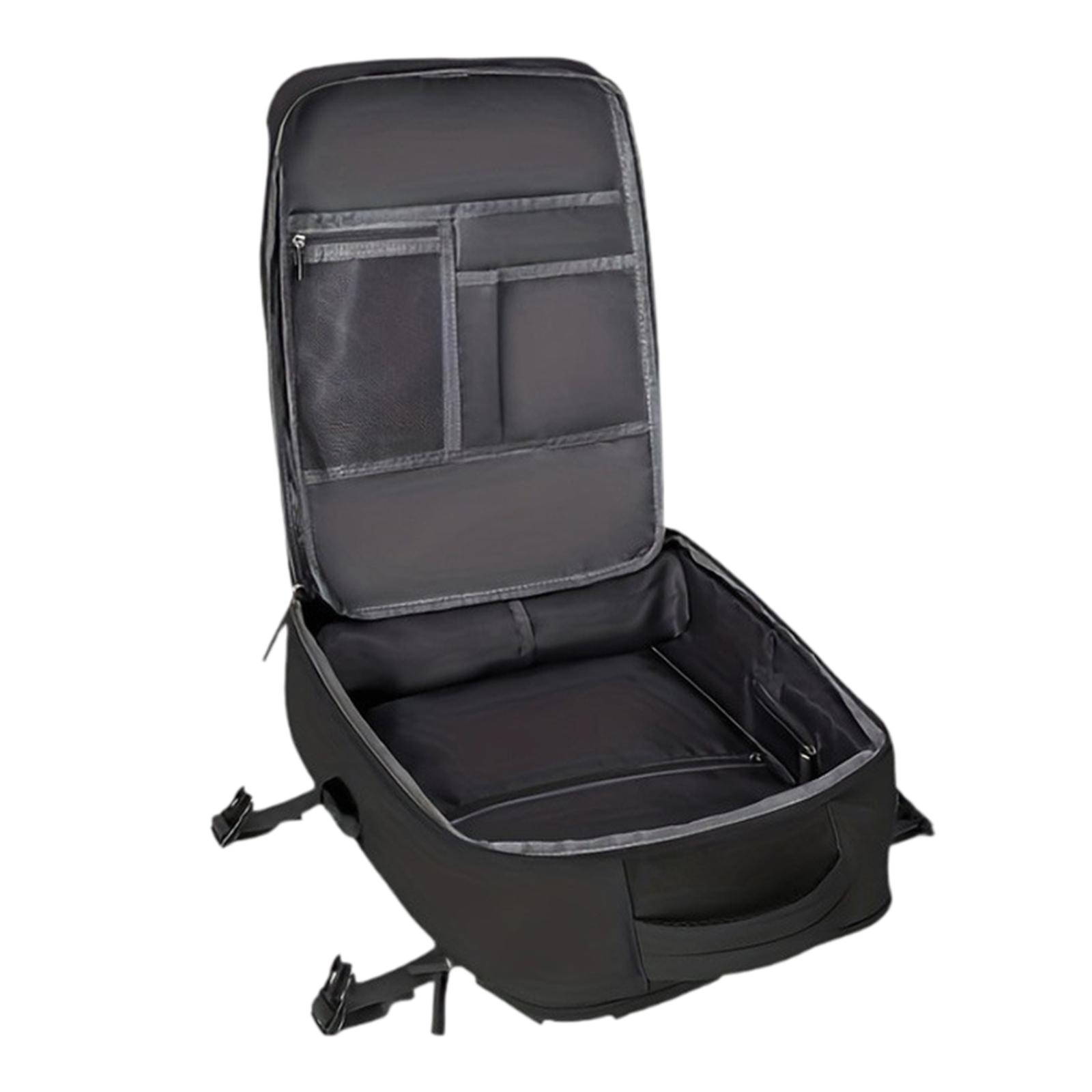 Travel Backpack Water Resistant Casual Daypack for Backpacking Camping Trips Black