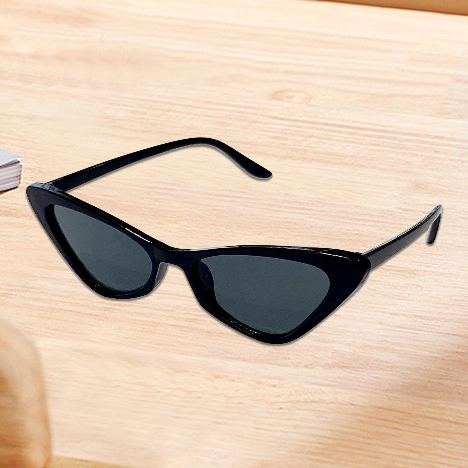 Women Sunglasses Trendy Versatile Eyeglasses for Nightclub Party Photo Props Black