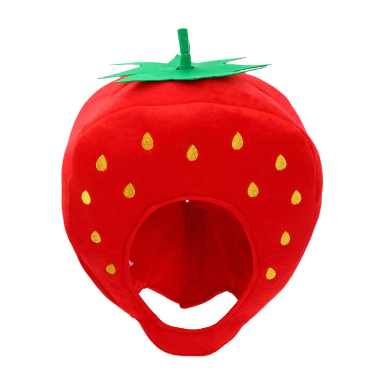Plush Strawberry Hat