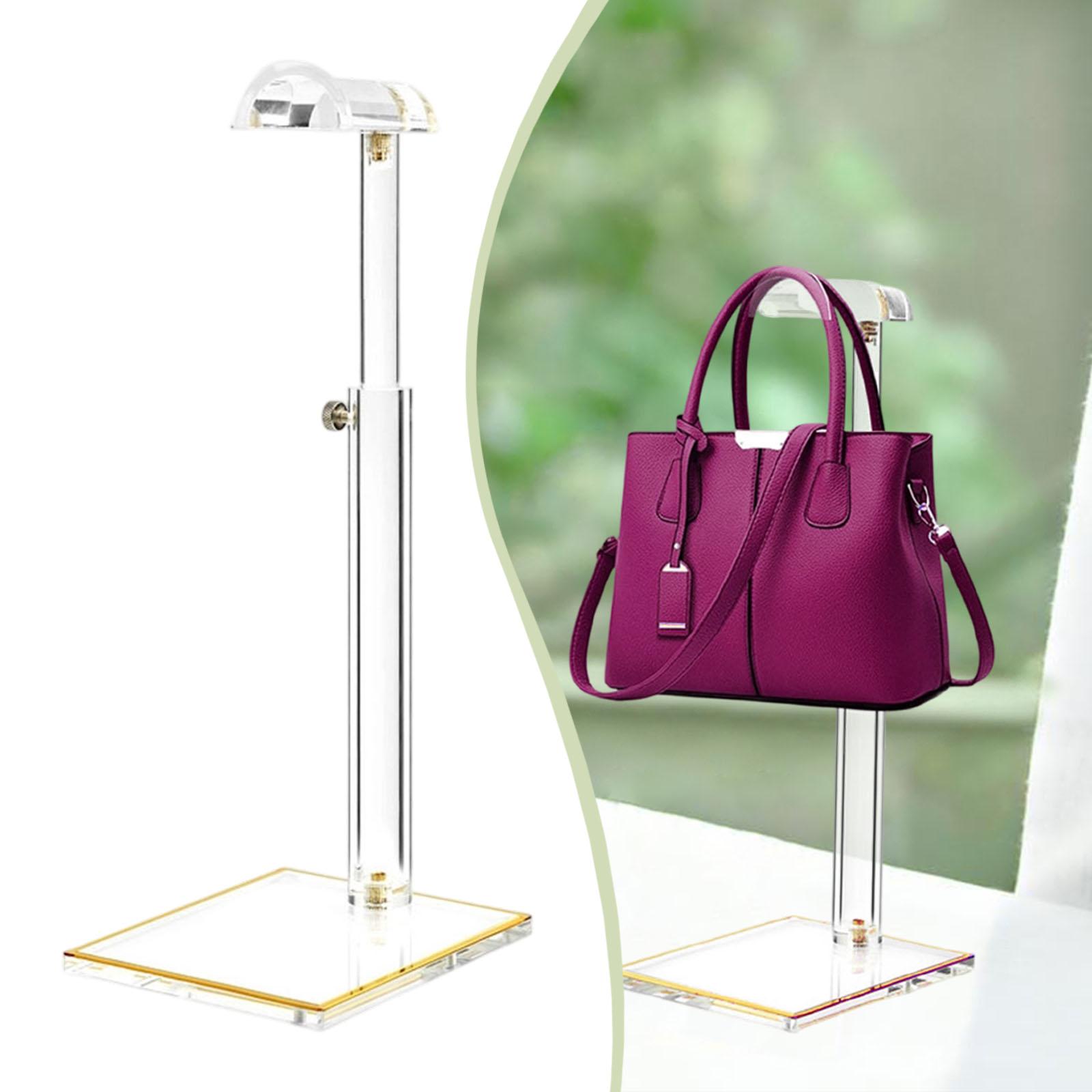 Bag Display Stand Countertop Stable Base Hanging Hook with Adjustable Height Small