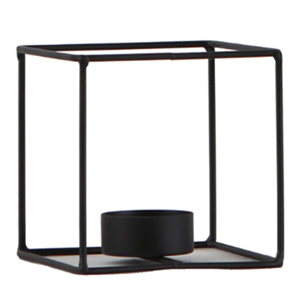 Iron Metal Geometric Votive Candle Holder Tea Light Candlestick Table