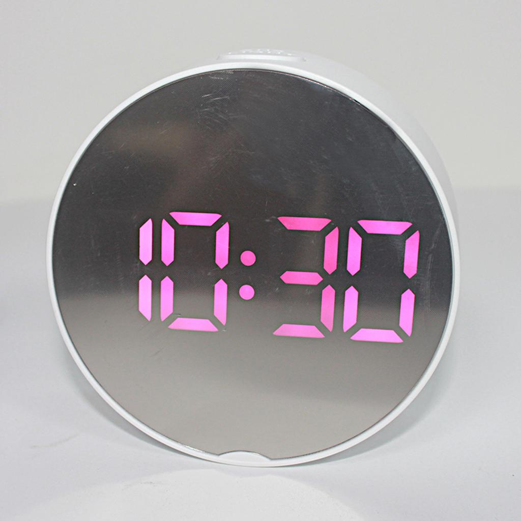 LED Digital Alarm Clock Battery Operated Only Small for Bedroom/Wall 02 