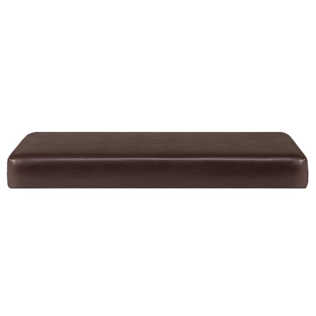 Waterproof PU Leather Sofa Seat Cushion Cover Protector Coffee_2 Seater