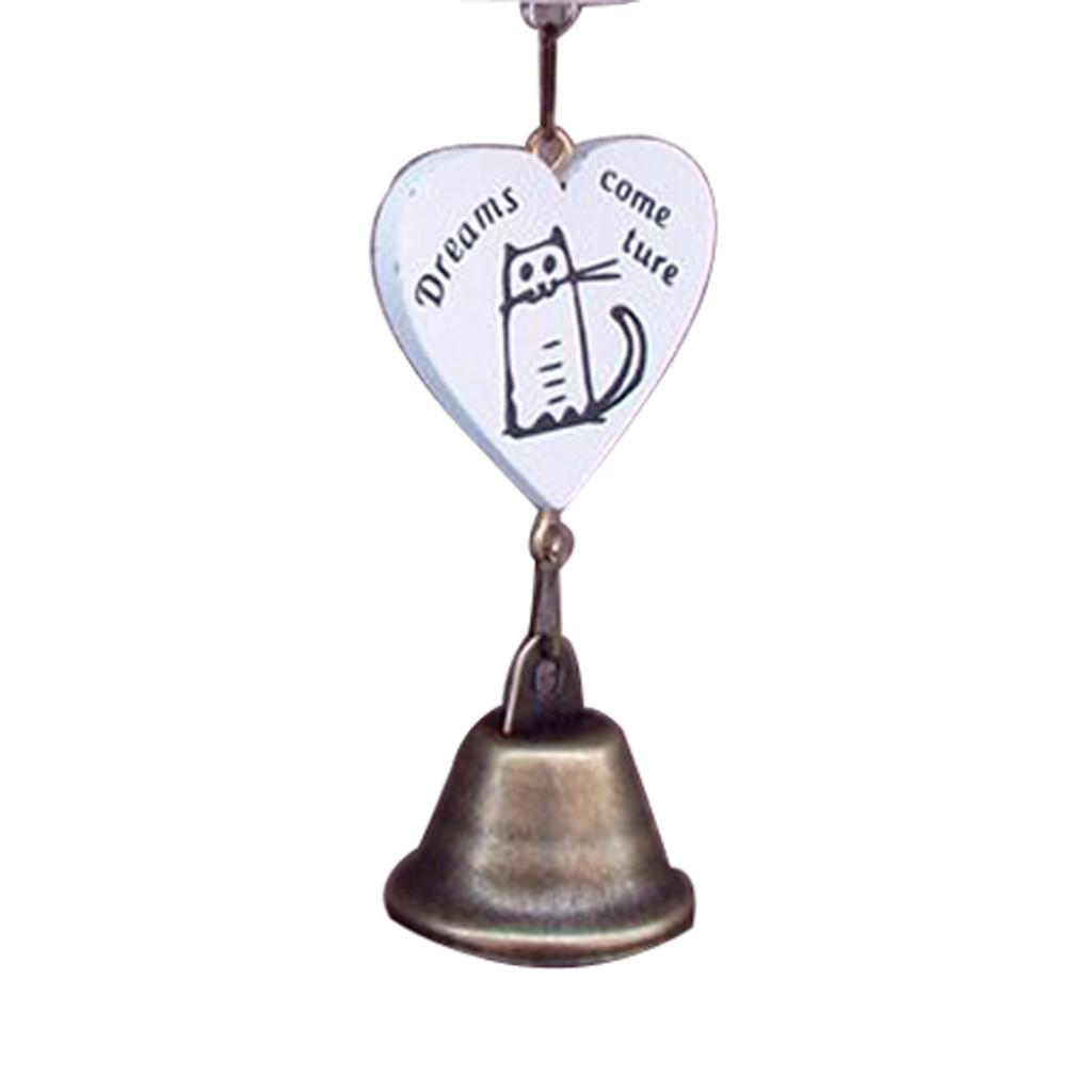 Lovely Cartoon Small House Wind Chimes Hanging Musical Wind Chime Tube White