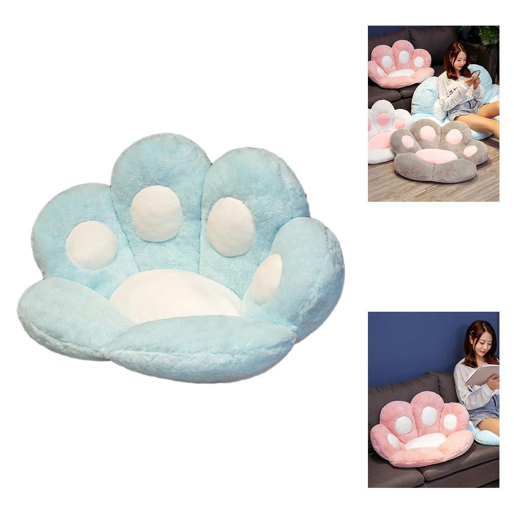 Comfortable Paw Pillow Animal Seat Cushion Stuffed Lazy Sofa Blue