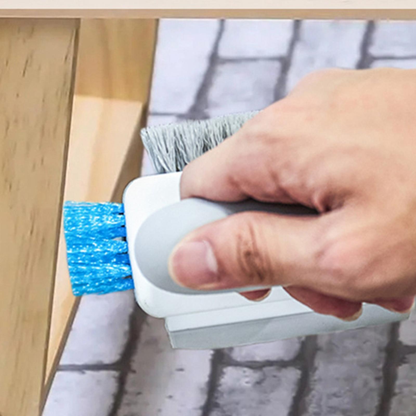 Bathroom Cleaning Brushes Heavy Duty Grout Cleaner Brushes for Bathroom White