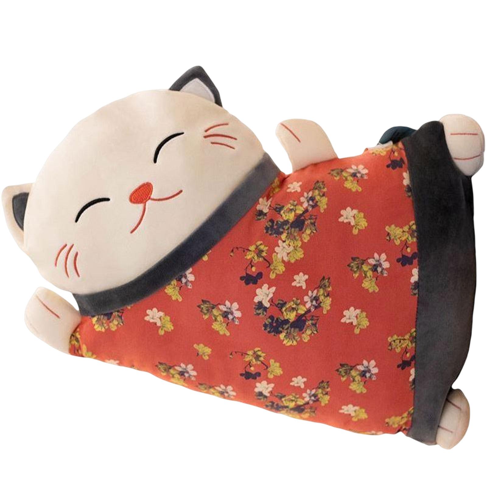 Lucky Cat Lumbar Pillow