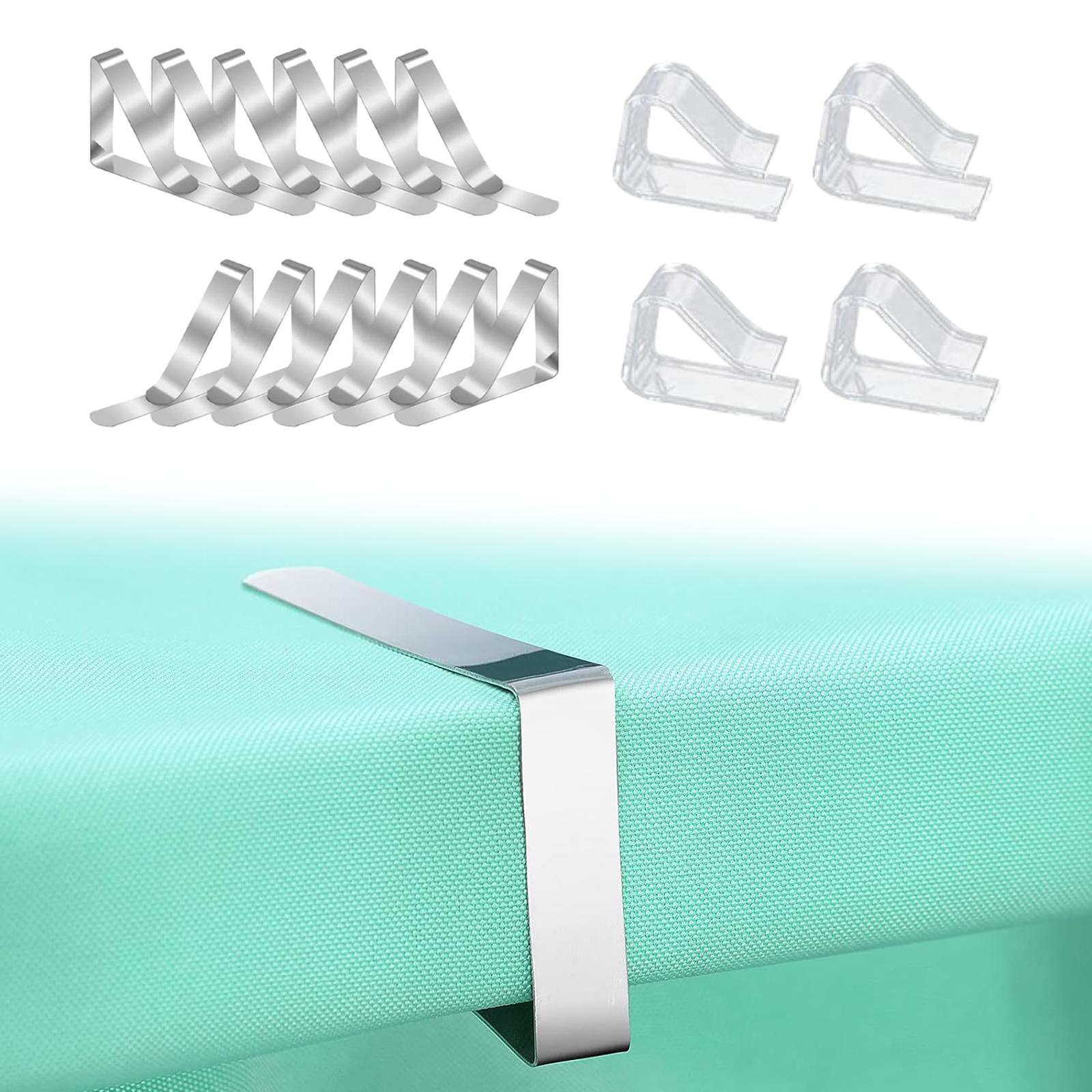 16 Pieces Picnic Tablecloth Clips Rustproof Premium Table Cloth Holder Clips