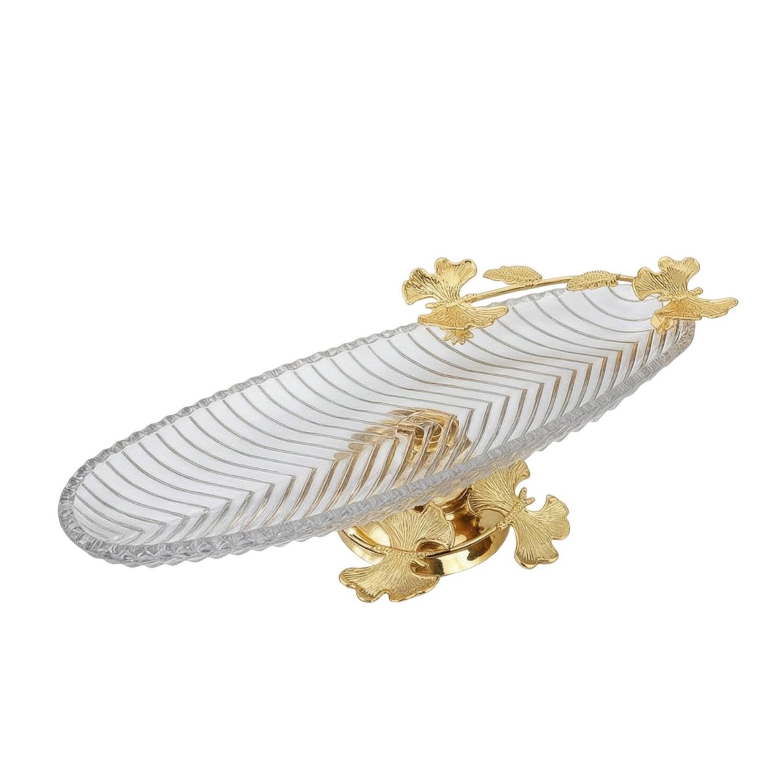 Glass Fruit Bowl With Stand