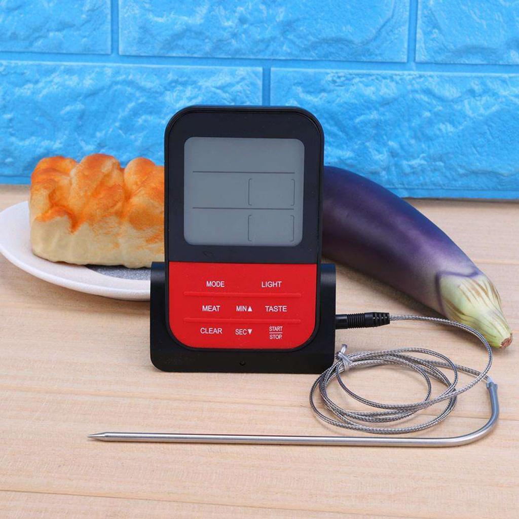 Digital Wireless Meat Food Thermometer Cooking Temperature Probe BBQ Grill