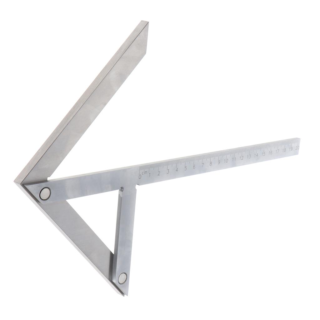 Chrome Plated Carbon DIY Square Center Finder  200X150mm