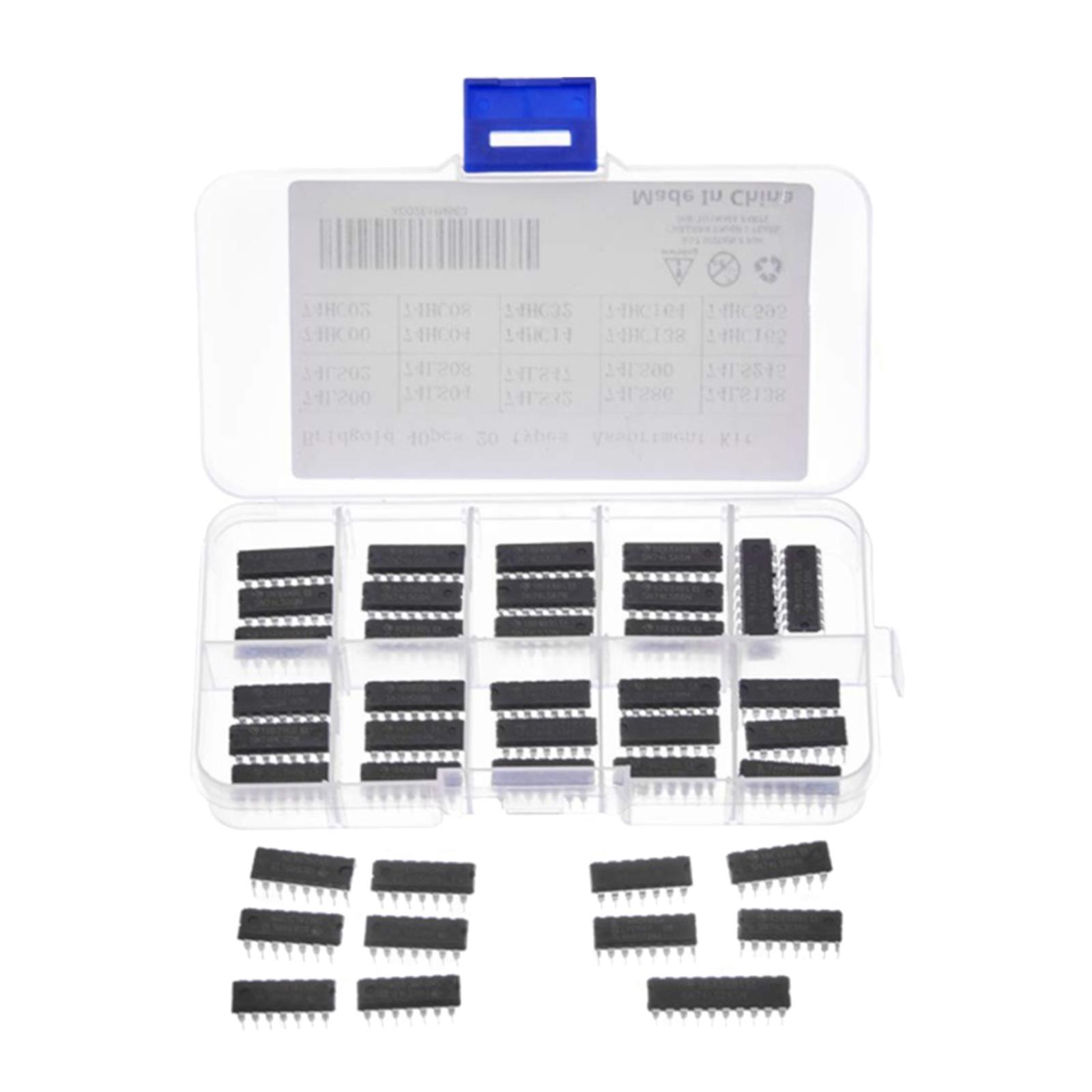 Logic IC Assortment Kit 74LSXX Integrated Circuit Household Appliances