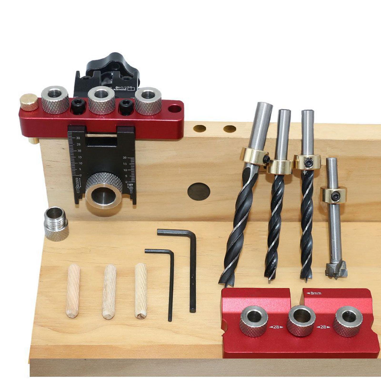 Drilling Guide Set Wood Hole Drilling Woodworking for Board Splicing