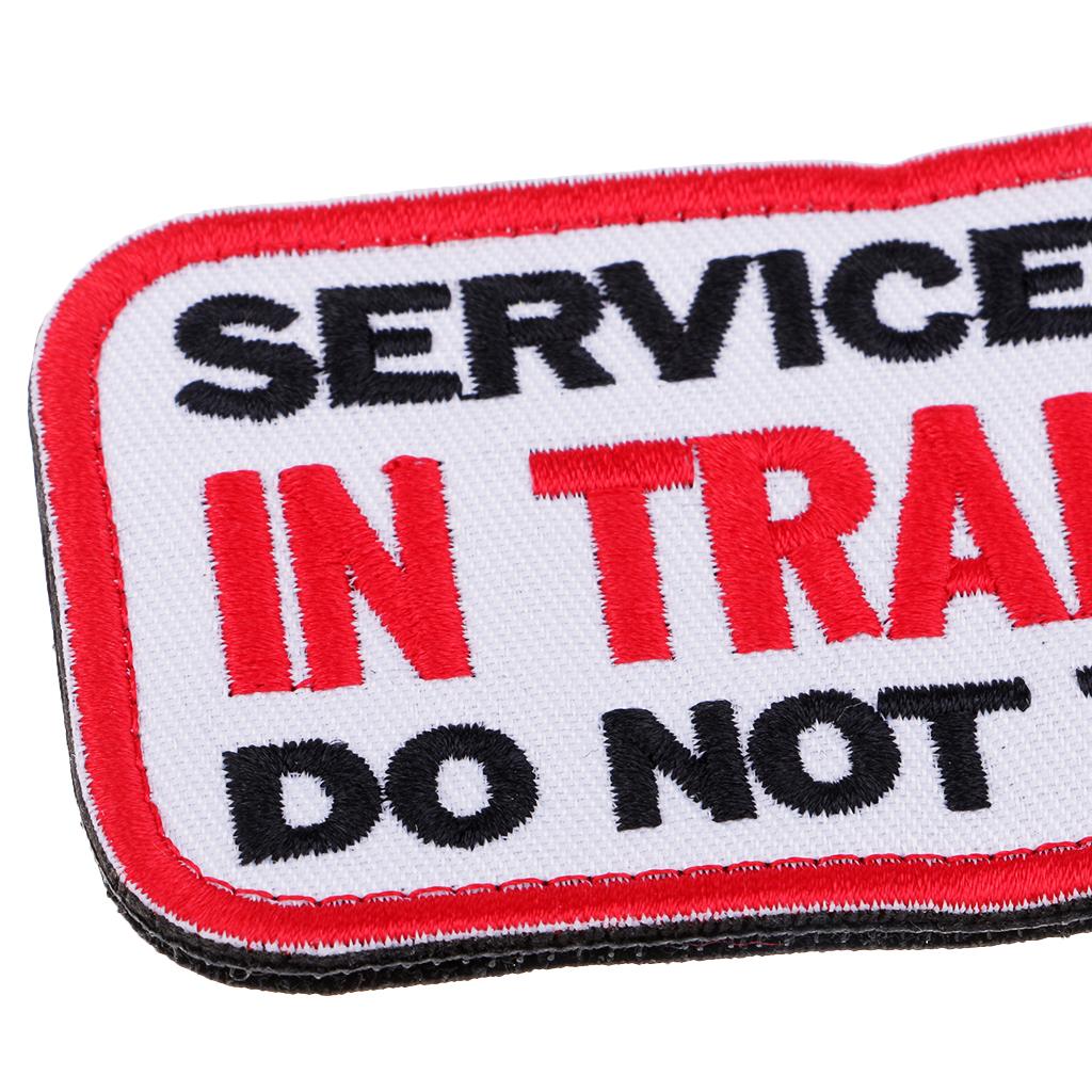 embroidered service dog patches