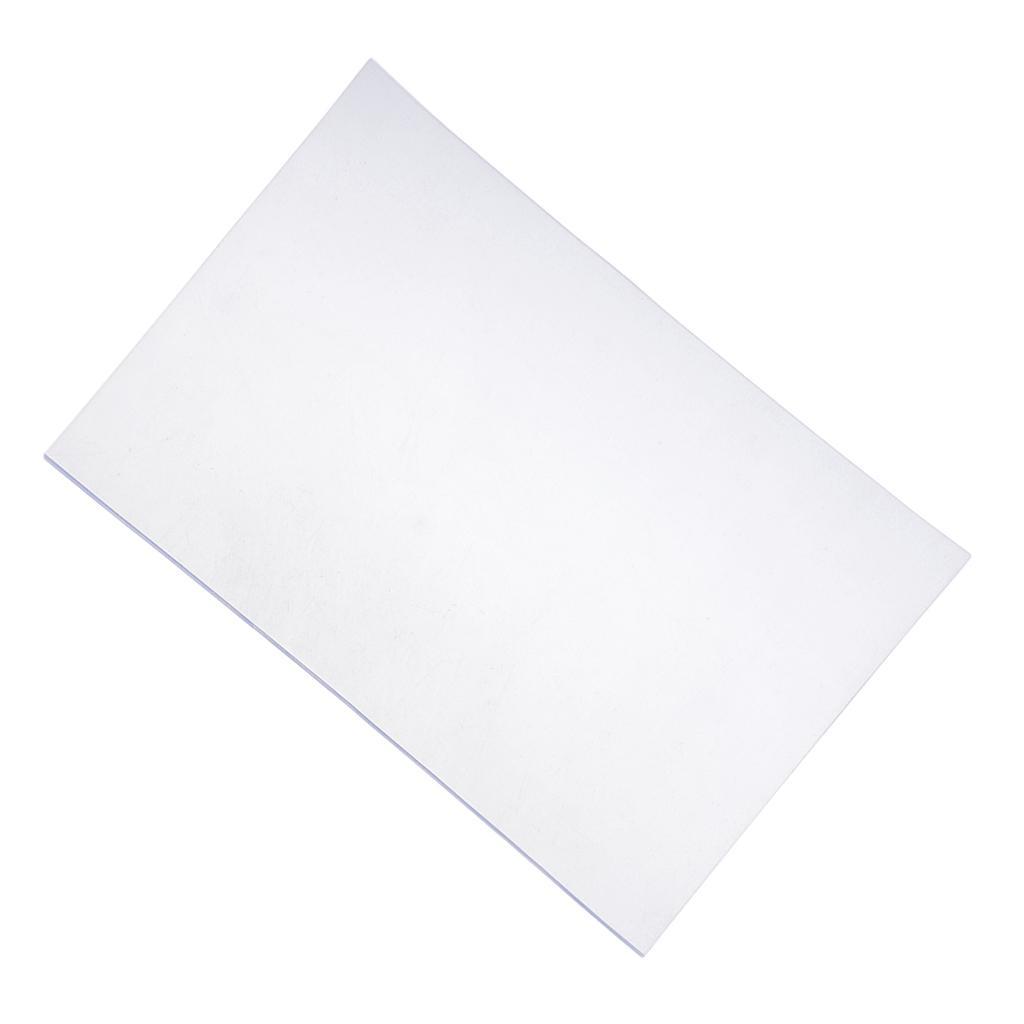 Pack of 10 Transparent/Frosted Wallet Card Plastic Sheet DIY Leather Crafts eBay