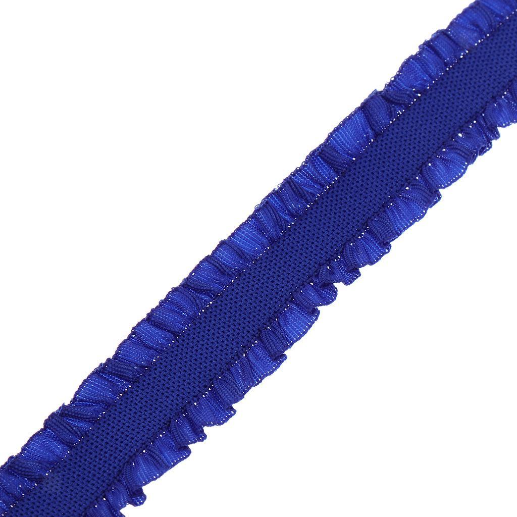 10 Yards 13mm gekräuselten Lace Trim elastische Spandex Band Tutu Kleid DIY 