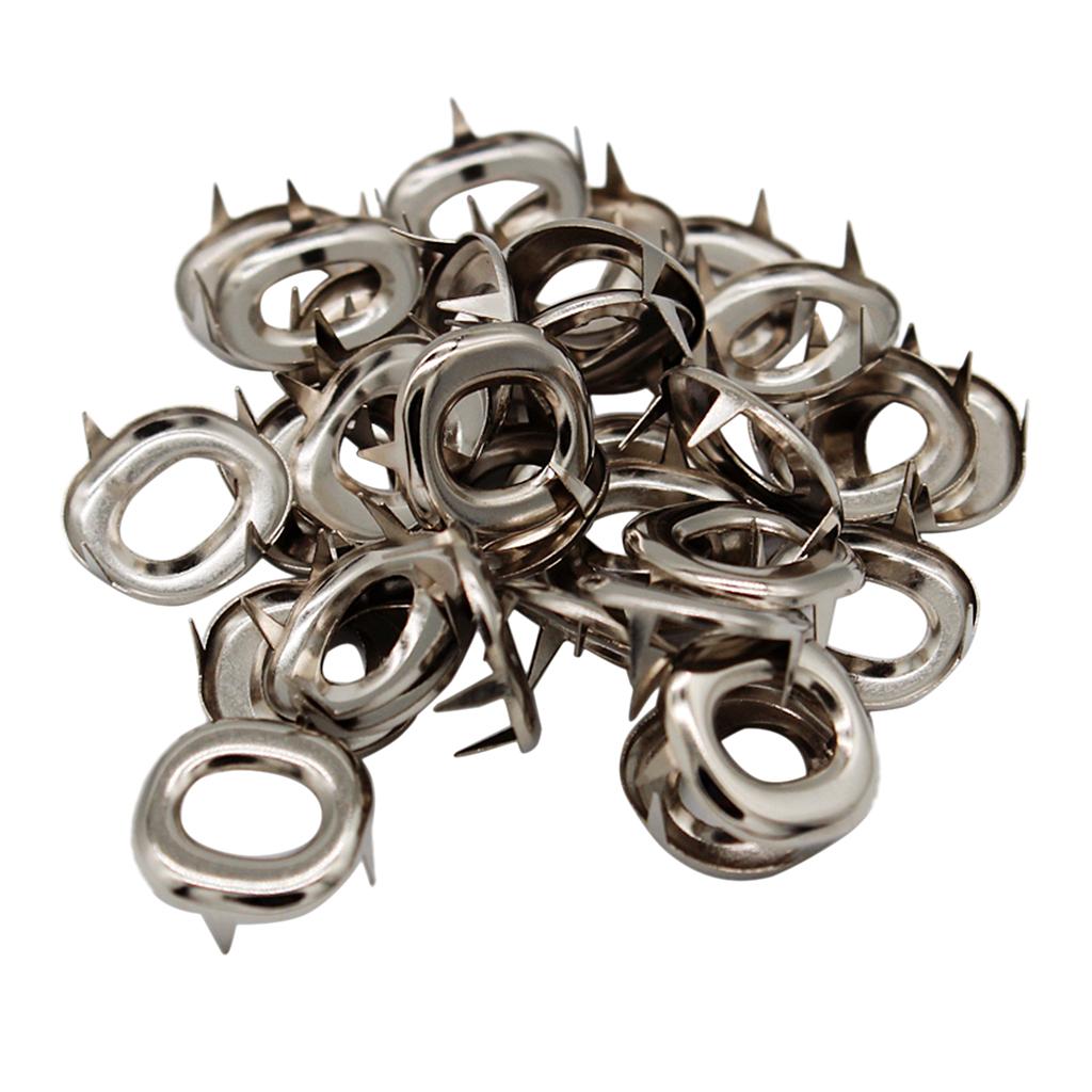 30pcs Alphabet Studs Metal Claw Nailhead Punk Stud Rivet Spikes Silver O