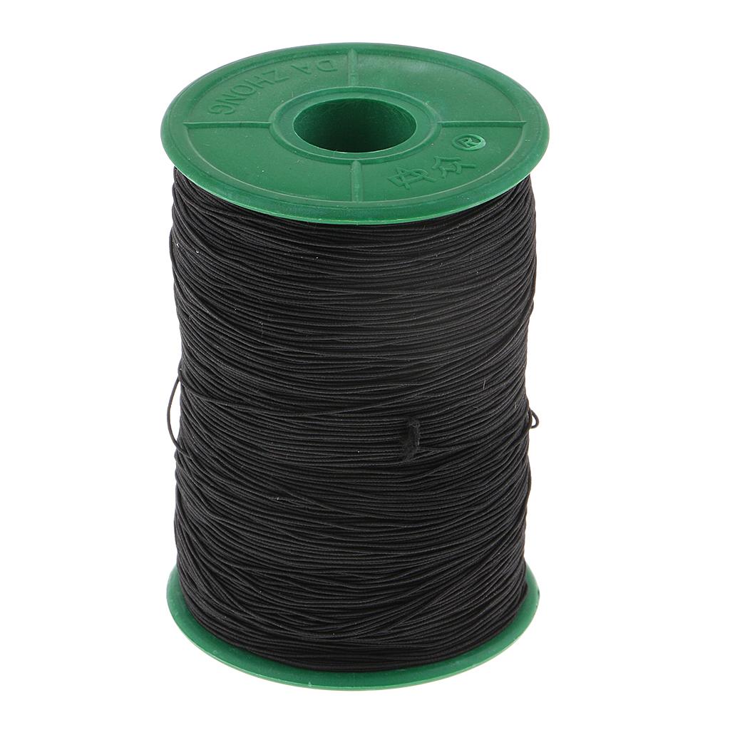 Elastic Cord Thread 0.5mm Black